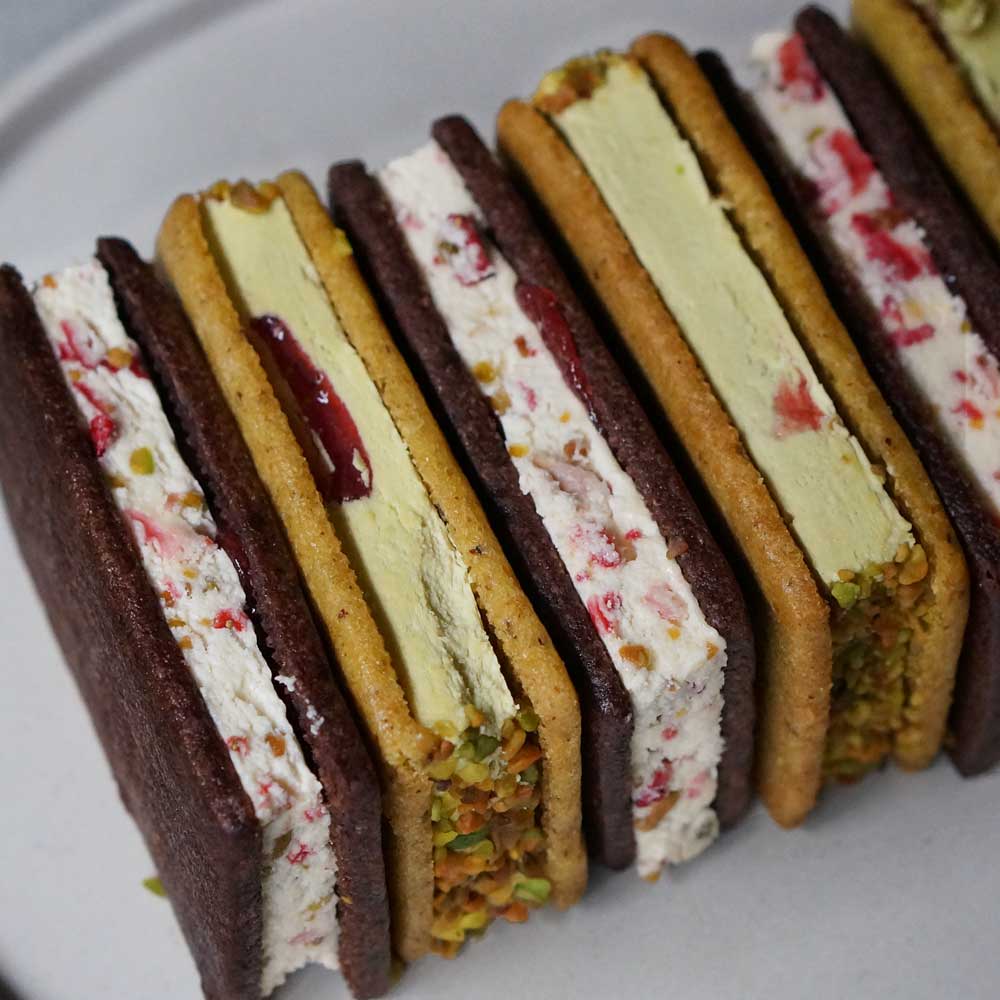 バターサンド2種セット（苺ショコラ、苺ピスタチオ）