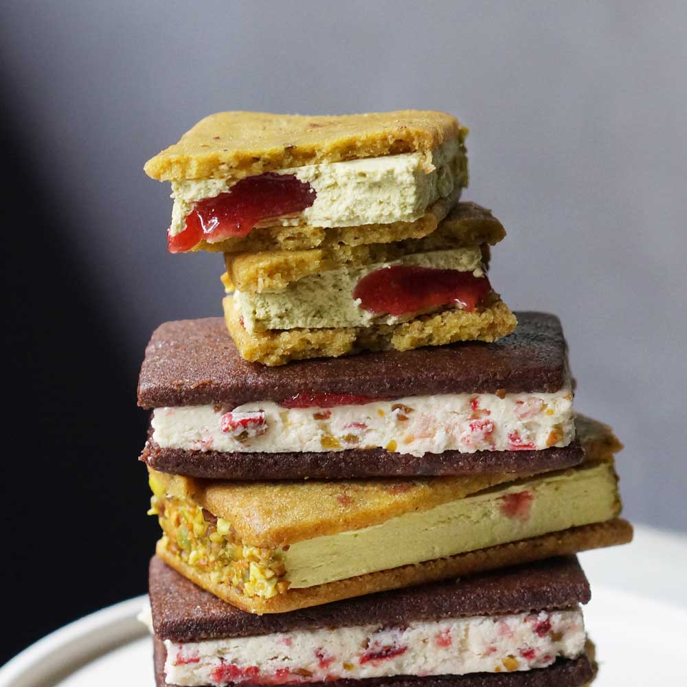 バターサンド2種セット（苺ショコラ、苺ピスタチオ）